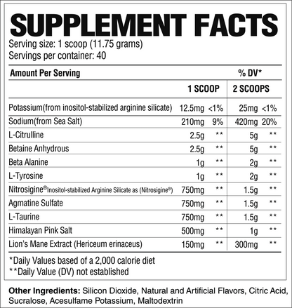 RAW Pump Pre-Workout (NON-STIM)